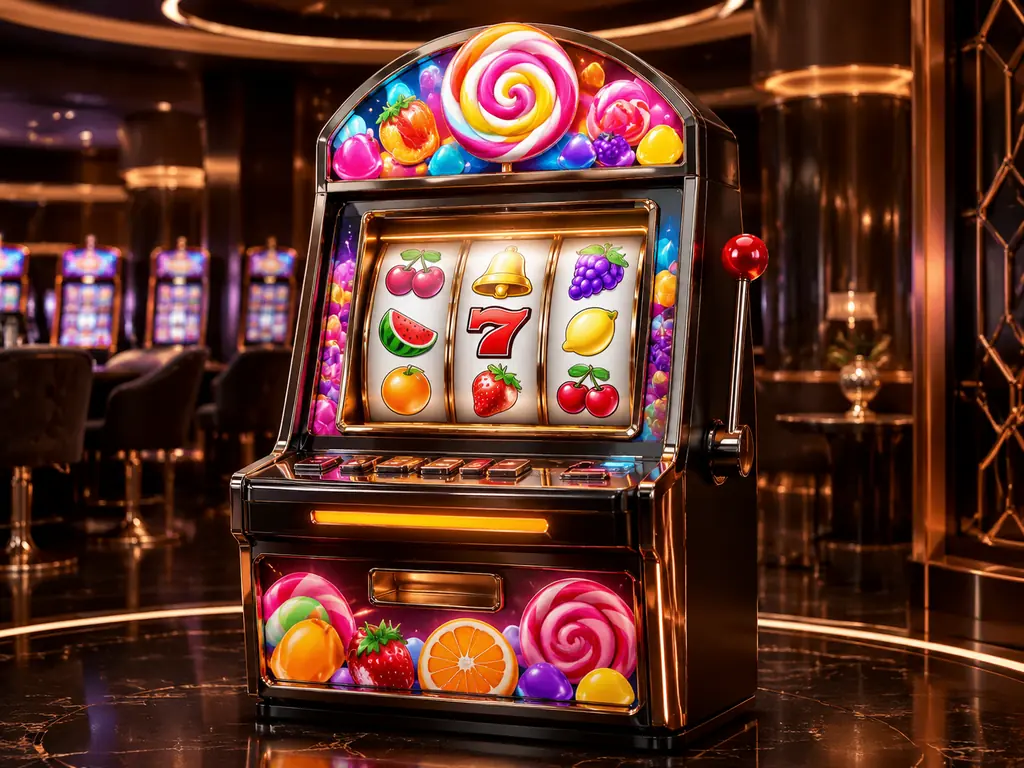 Kabinet slot bernuansa permen dan buah